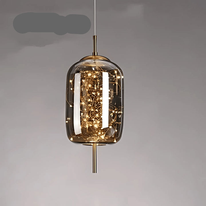 BowLift | Elegant Hanging Lamp with Glass Shade and Fairy Motif