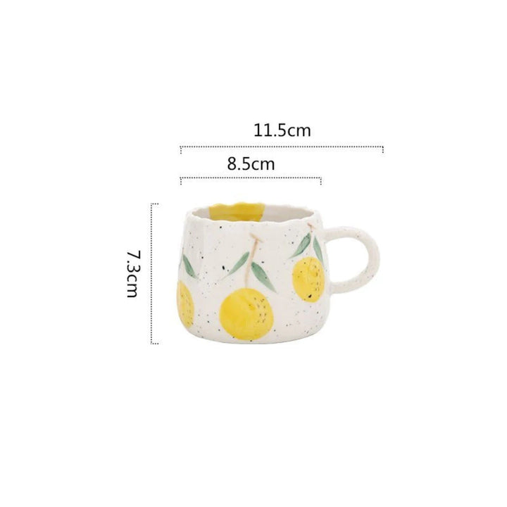 BowLift | Sunny Fruit Ceramic Coffee Mug Collection