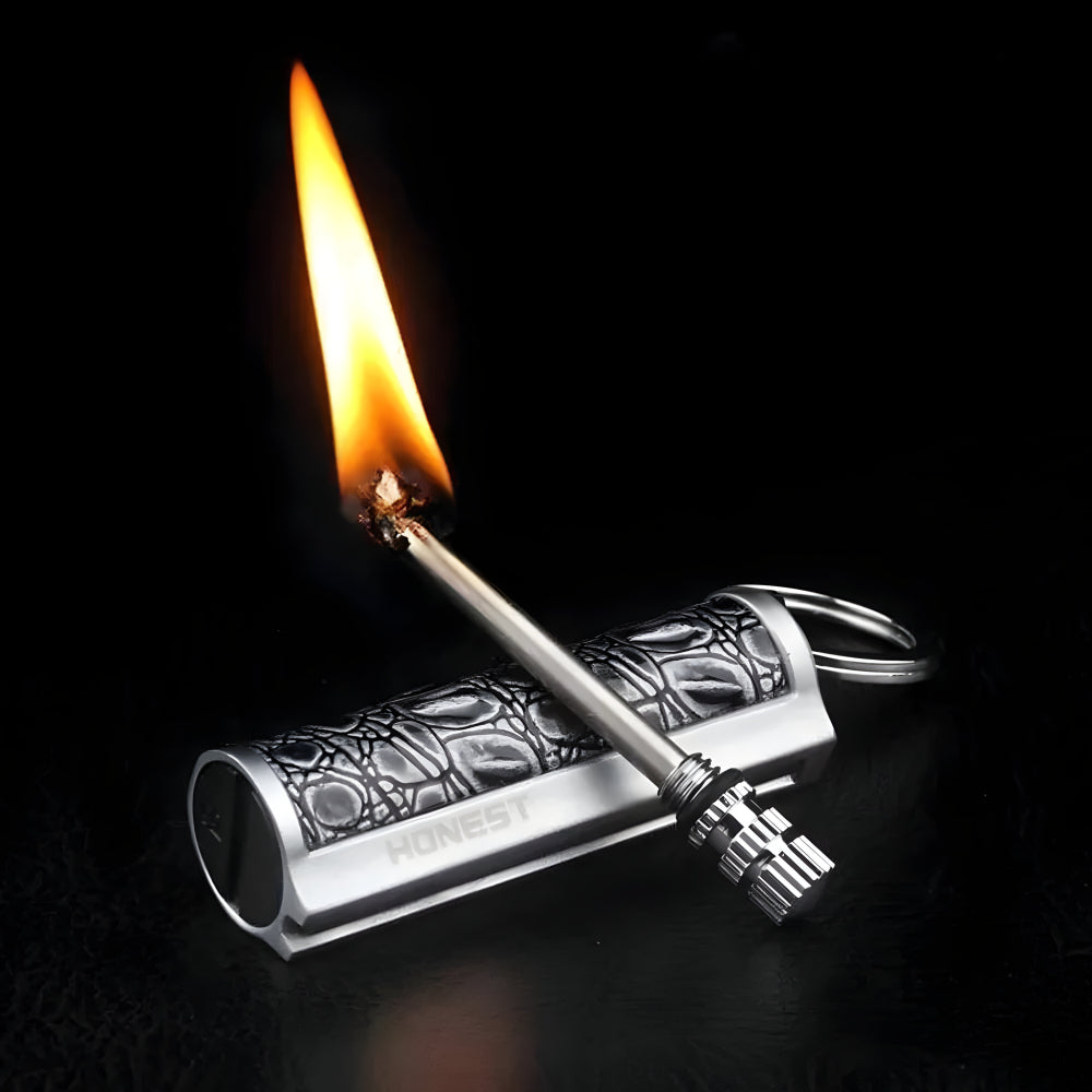 BowLift | Survival Waterproof Flint Fire Starter Keychain