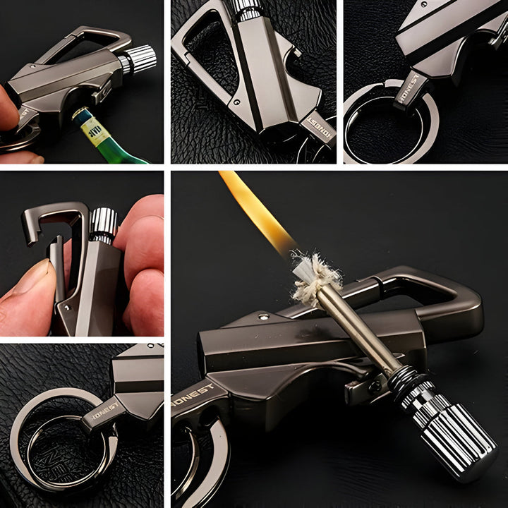 BowLift | Survival Waterproof Flint Fire Starter Keychain