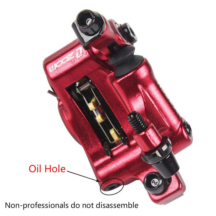 BowLift | ZOOM HB100 Mountain Bike Hydraulic Brake Caliper Folding Bike Cable Actuated Hydraulic Disc Brake Caliper, Style: Front (Blue)