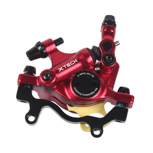 BowLift | ZOOM HB100 Mountainbike Hydraulic Brake Caliper Folding Bike Cable Pull Hydraulic Disc Brake Saddle, Style:Rear(Red)