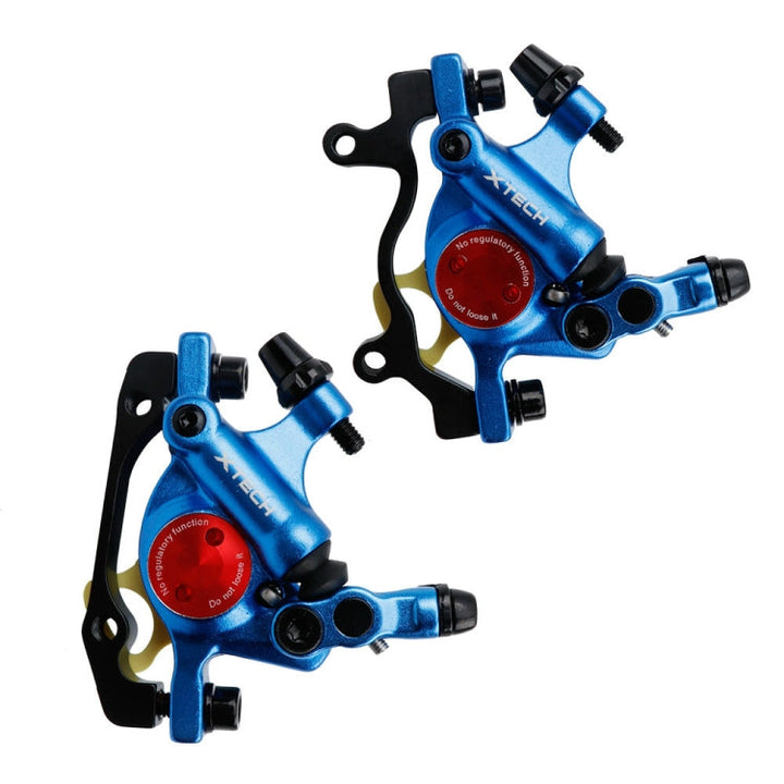 BowLift | ZOOM HB100 Mountainbike Hydraulic Brake Caliper Folding Bike Cable Hydraulic Disc Brake Caliper, Style: Front and Rear (Blue)