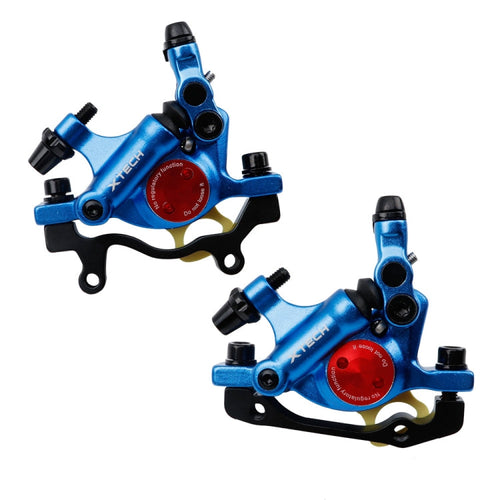 BowLift | ZOOM HB100 Mountainbike Hydraulic Brake Caliper Folding Bike Cable Hydraulic Disc Brake Caliper, Style: Front and Rear (Blue)