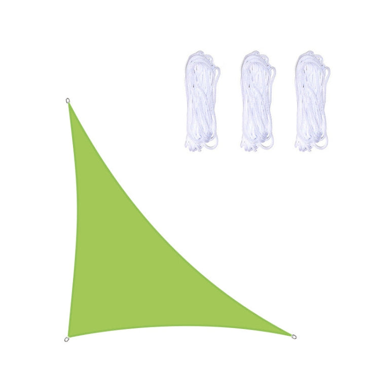 BowLift | Triangular Outdoor Garden Sunshade Sail Waterproof Anti-UV Awning, Size: 3m x 3m x 4.3m (Green)