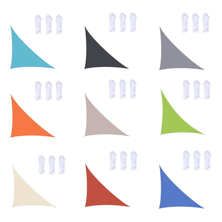 BowLift | Triangular Outdoor Garden Sunshade Sail Waterproof Anti-UV Awning, Size: 3m x 3m x 4.3m (Green)
