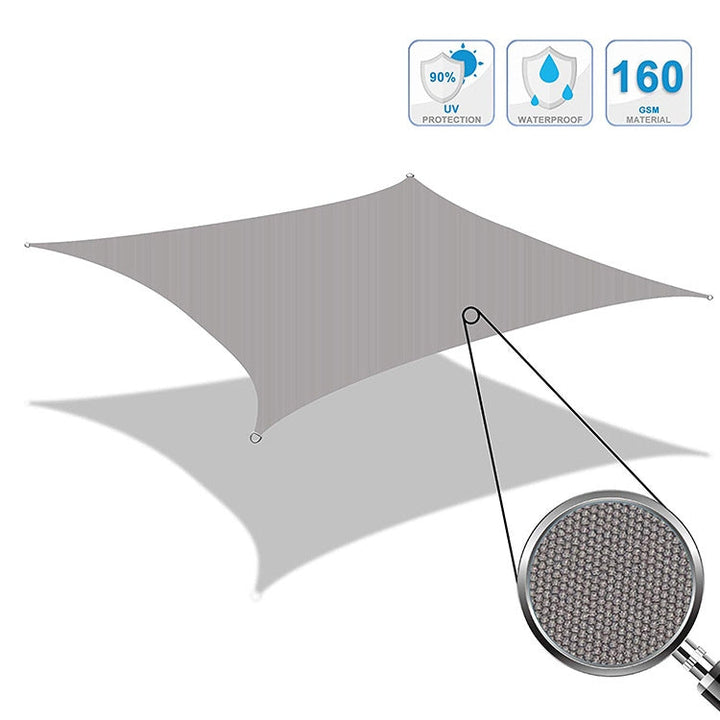 BowLift | Triangular Outdoor Garden Sunshade Sail Waterproof Anti-UV Awning, Size: 3m x 3m x 4.3m (Green)
