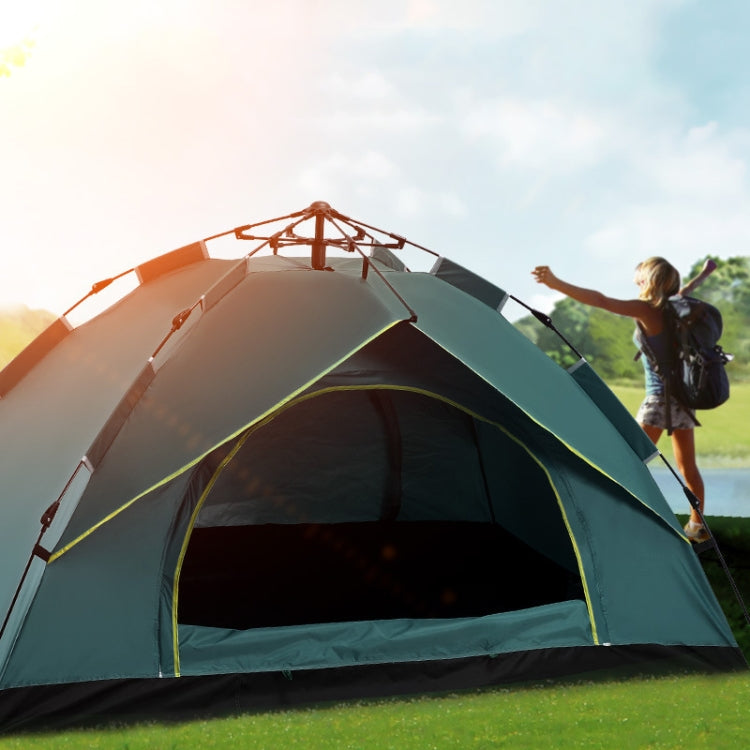 BowLift | TC-014 Outdoor Beach Travel Camping Automatic Spring Multi-Person Tent For 2 People (Green+Mat)