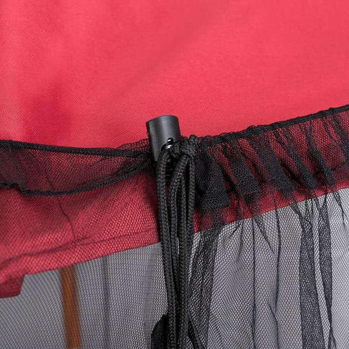 BowLift | HY-0205 300 x 230 cm Outdoor Sun Umbrella Anti-Mosquito Net Cover, Dimensions: Folding Tents (Black)