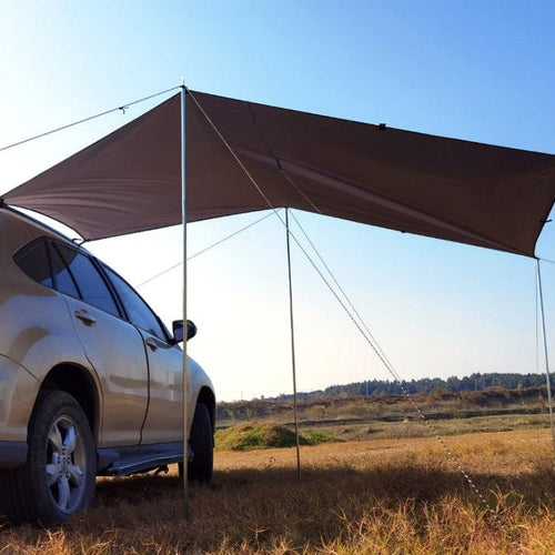 BowLift | Outdoor-Picnic-Camping Tent Next To The Car Waterproof Canopy 300x150cm (Dark Gray)