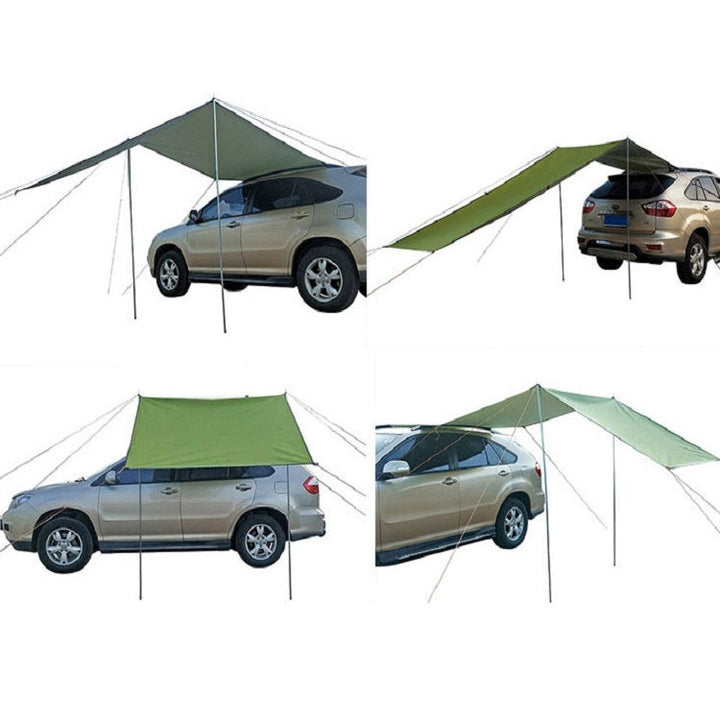 BowLift | Outdoor-Picnic-Camping Tent Next To The Car Waterproof Canopy 300x150cm (Dark Gray)