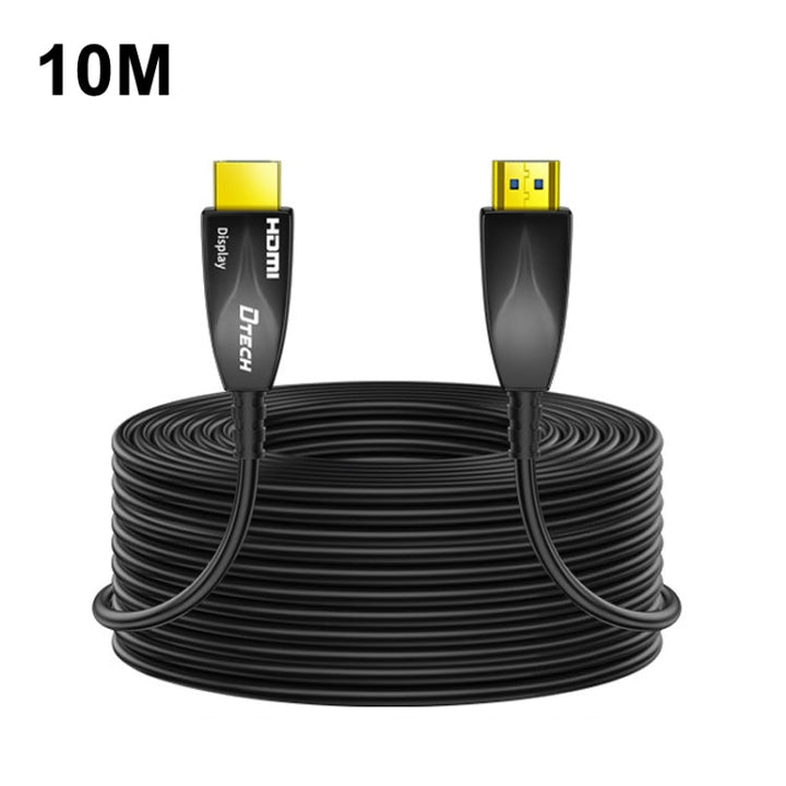 BowLift | DTECH HDMI 2.0 Version Fiber Optic Cable 4K 60Hz Large Screen TV Engineer Wiring, Length: 10m