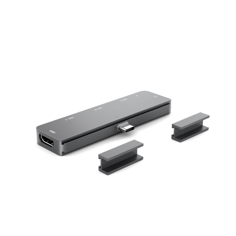 BowLift | For iPad Pro 7-in-1 HDMI 4K + 3.5 mm Audio + SD/TF + 1 USB 3.0 + USB-C/Type-C + PD USB-C Docking Station