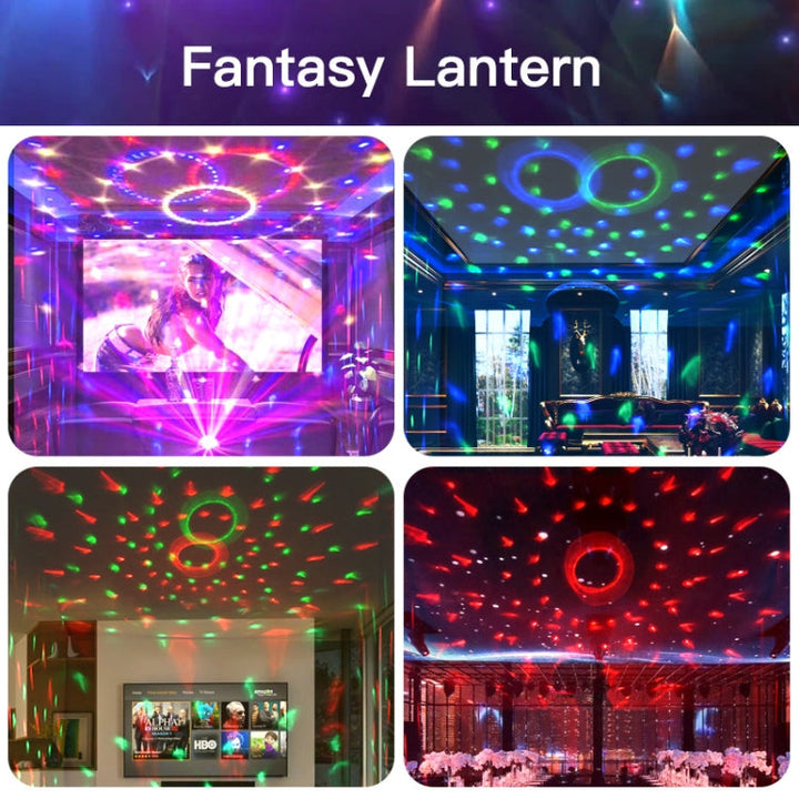 BowLift | Home LED Magic Ball Lights Bounce Ambient Lamps Room Sound Lights Balls, Color: Charging Model Black (RGB Colored 5W)