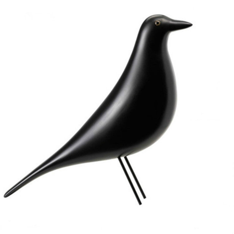 BowLift | Resin Craft Bird Figurine Office Ornaments Home Decoration Accessories (Black)