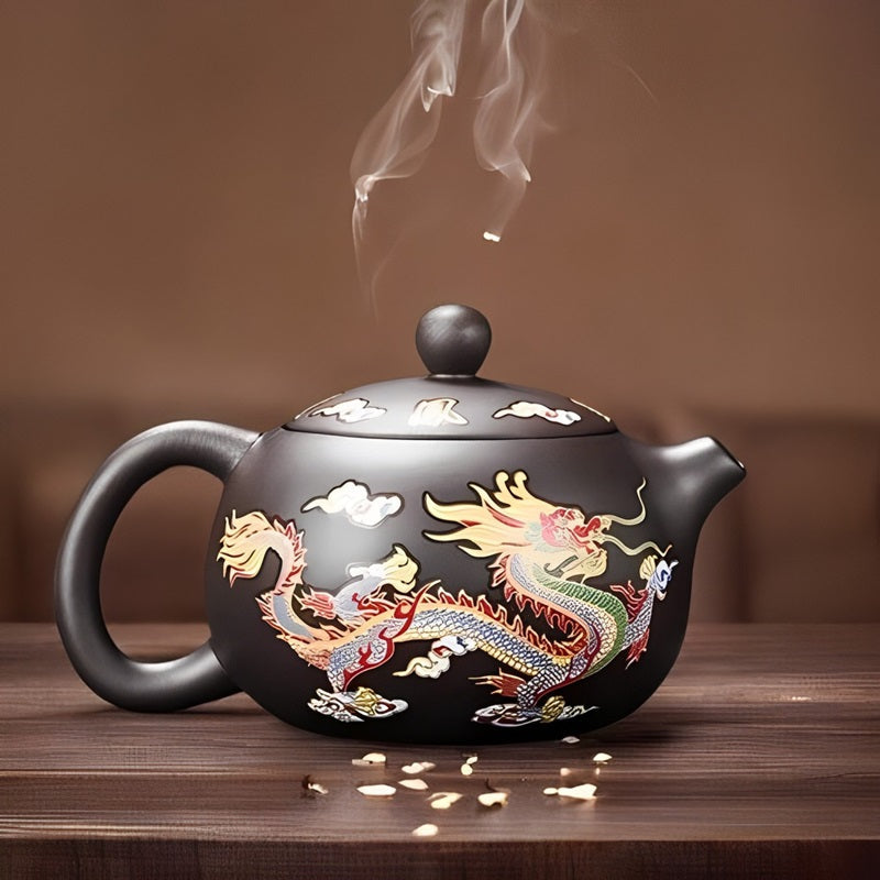 BowLift | Mystical Color-Changing Dragon and Phoenix Teapot
