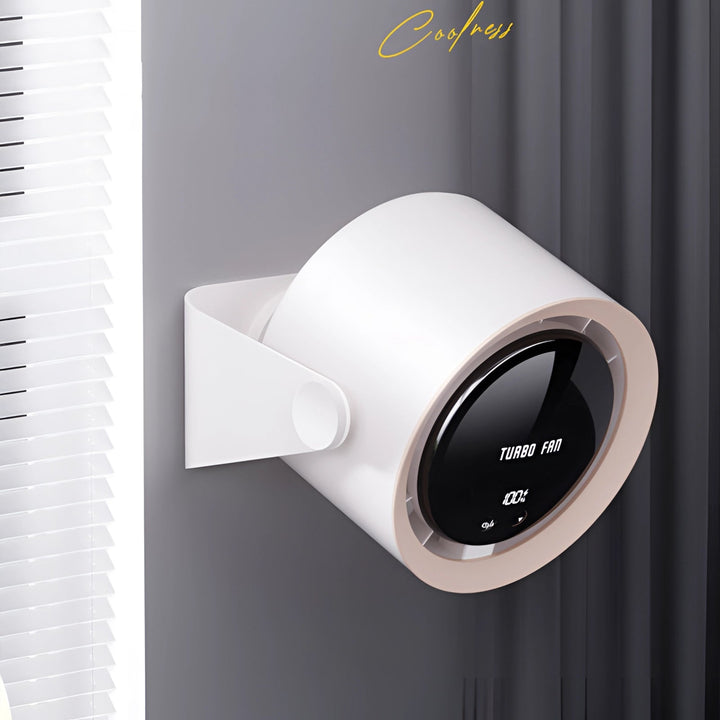 BowLift | Blade-less Turbo Fan with LED Display – Compact, Silent Cooling Solution for Bedrooms and Living Rooms