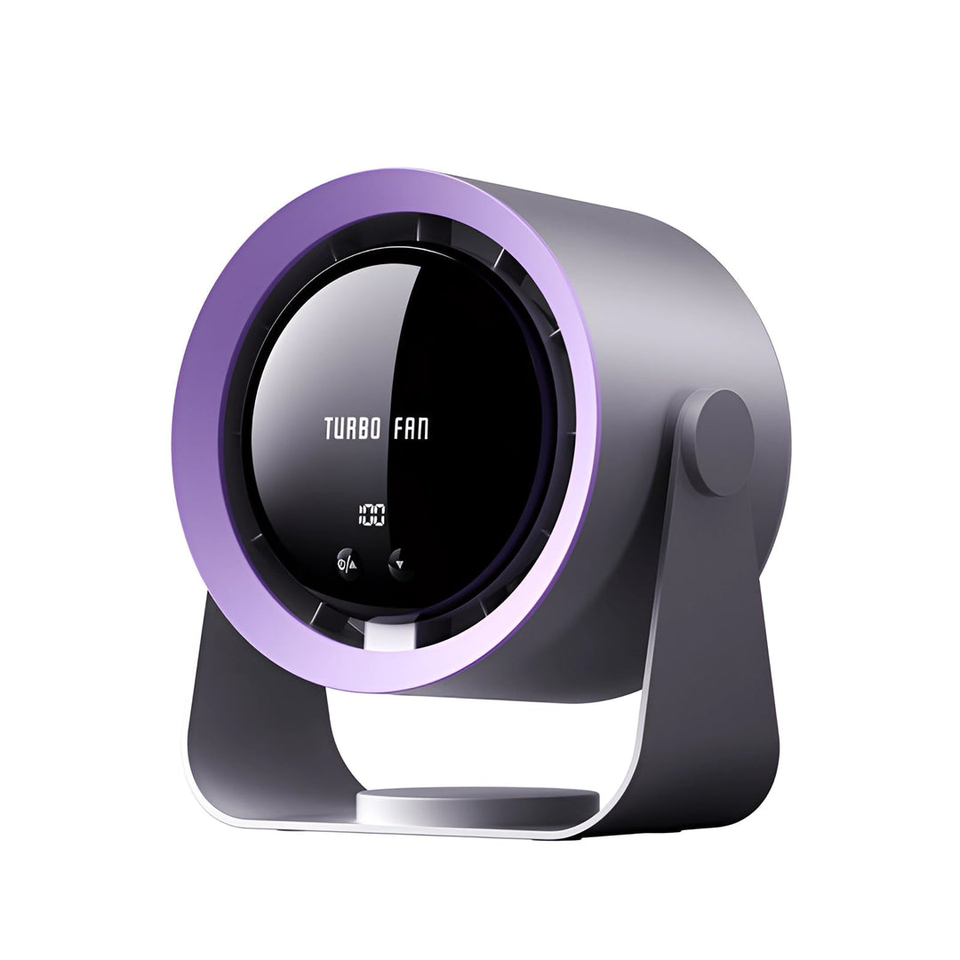 BowLift | Blade-less Turbo Fan with LED Display – Compact, Silent Cooling Solution for Bedrooms and Living Rooms
