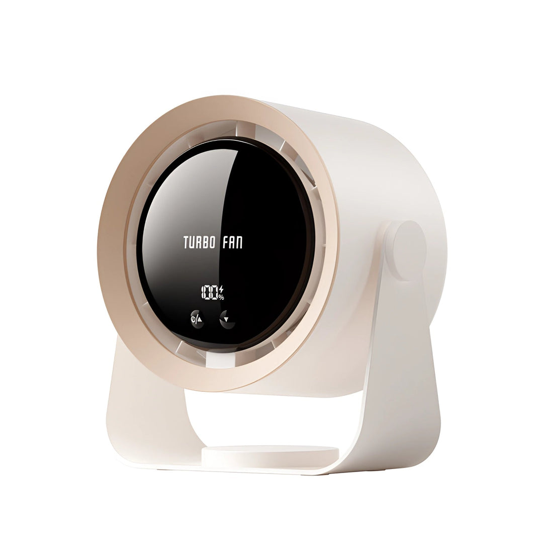 BowLift | Blade-less Turbo Fan with LED Display – Compact, Silent Cooling Solution for Bedrooms and Living Rooms