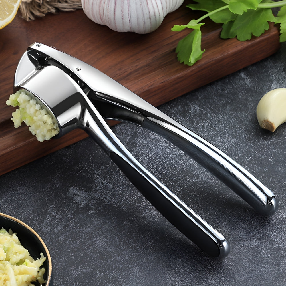 BowLift | Minimalist Stainless Garlic Squeezer with Non-Slip Handle