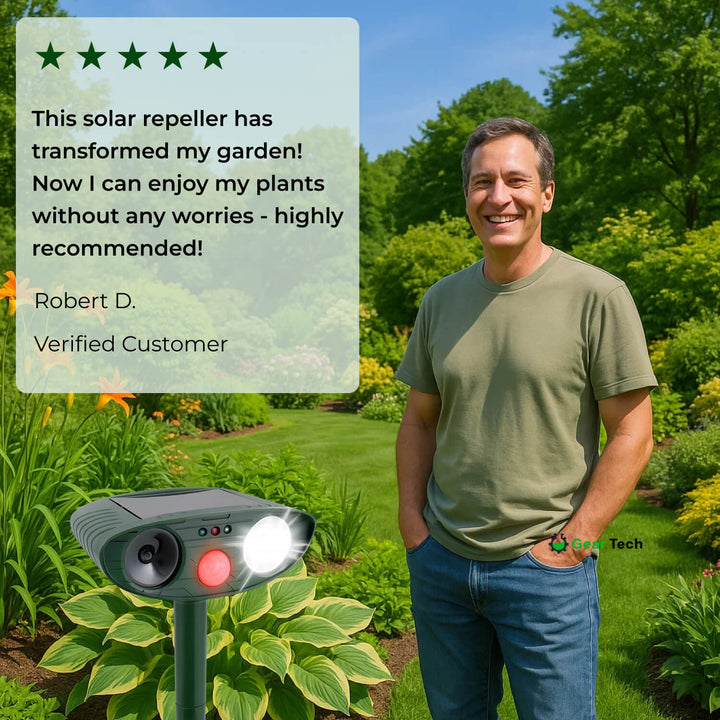 BowLift | Solar-Powered Ultrasonic Deer Repeller - Effective Deer Deterrent for Gardens & Yards in 48 Hours