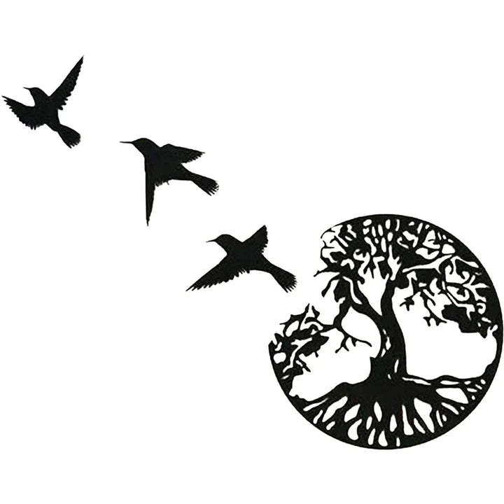 Black Metal Wall Art Home Decor | Bowlift