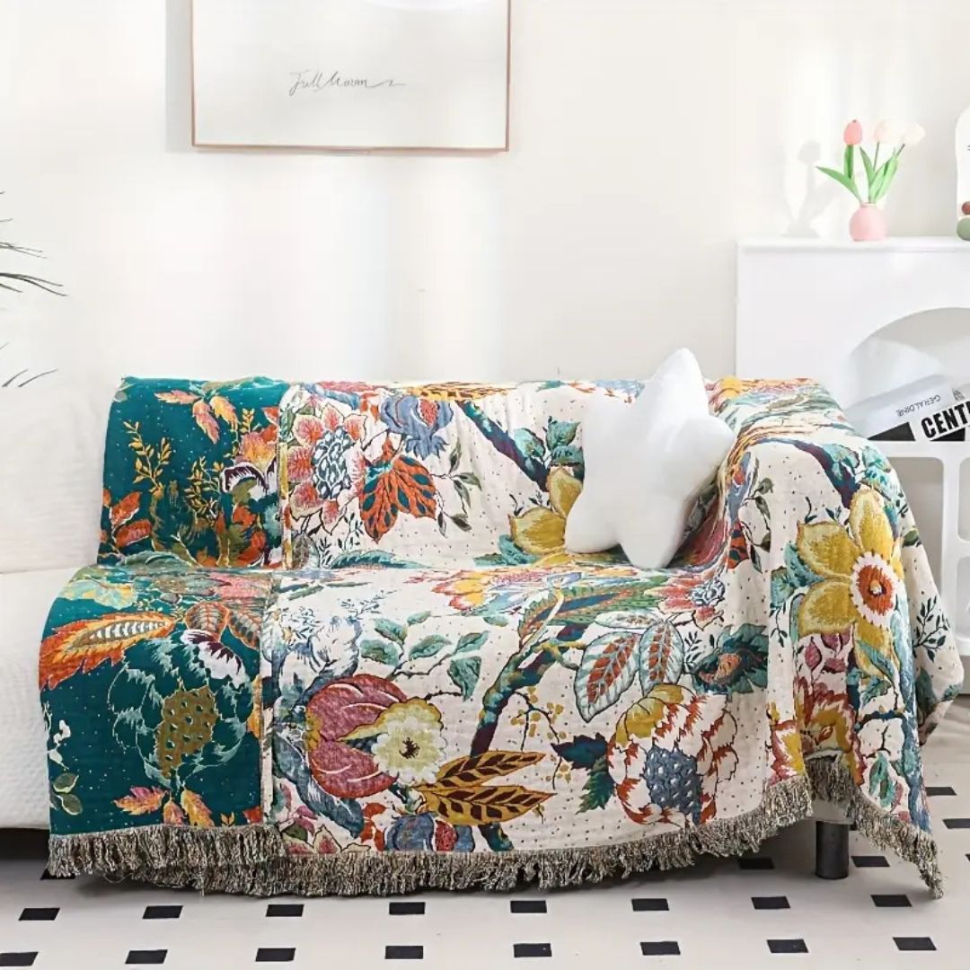 BowLift | Tropical Bloom Cotton Blanket