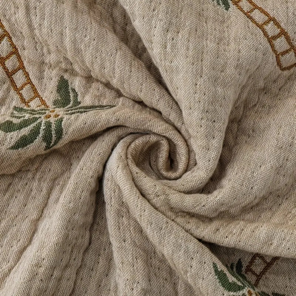 BowLift | Tropical Palm Tree Reversible Cotton Blanket