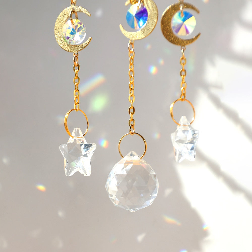 BowLift | Crystal Sun Catcher Moon Decor