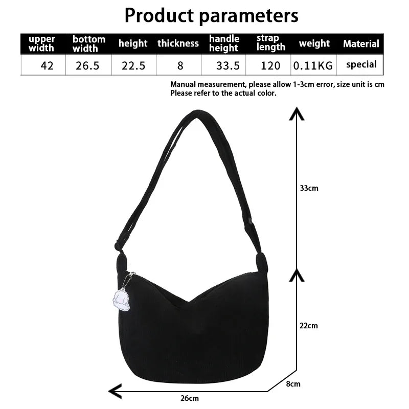 Cordura Shoulder Bags for Women Bowlift