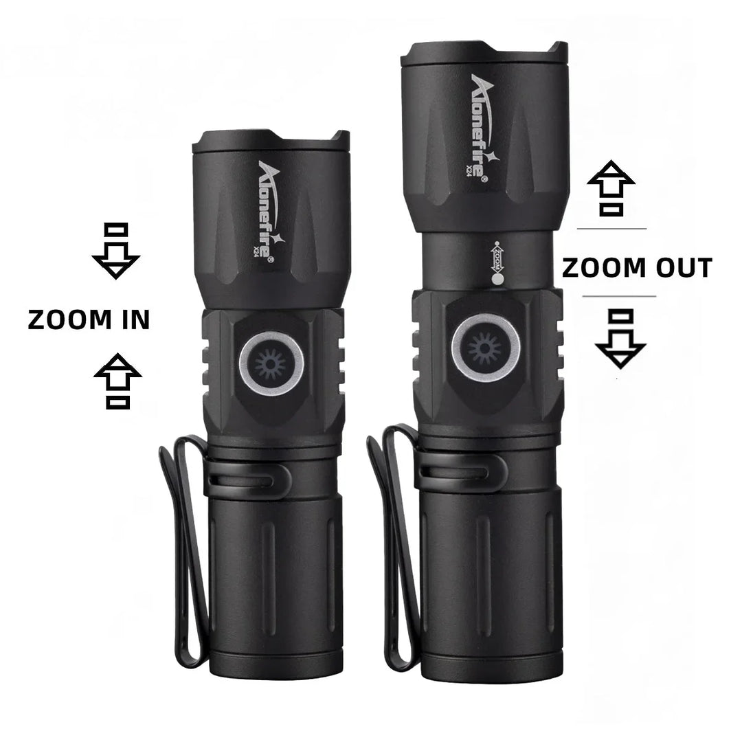 BowLift | Ultra Bright USB Telescopic Zoom Flashlight