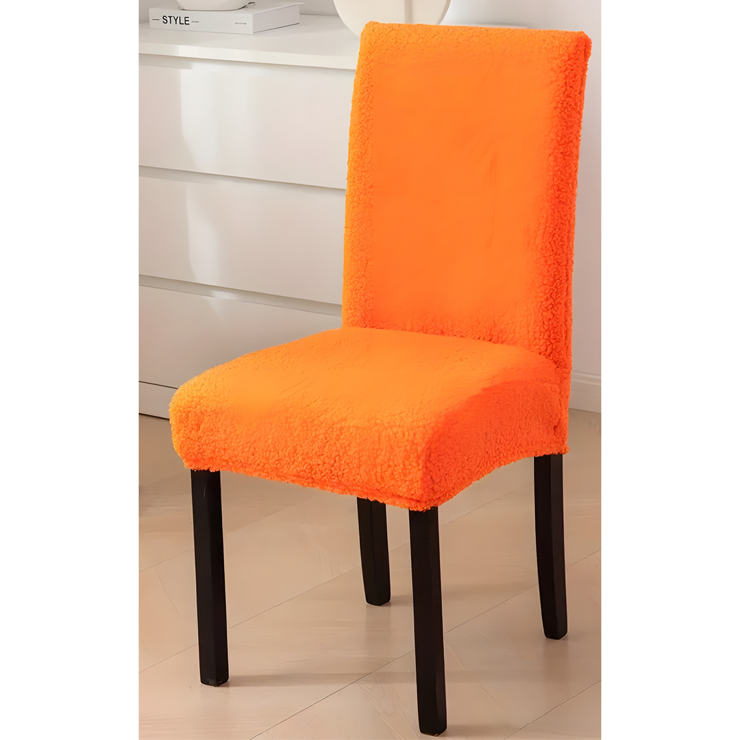 SherpaFit Chair Cover - Cozy Elastic Sherpa Dining Chair Cover | Bowlift