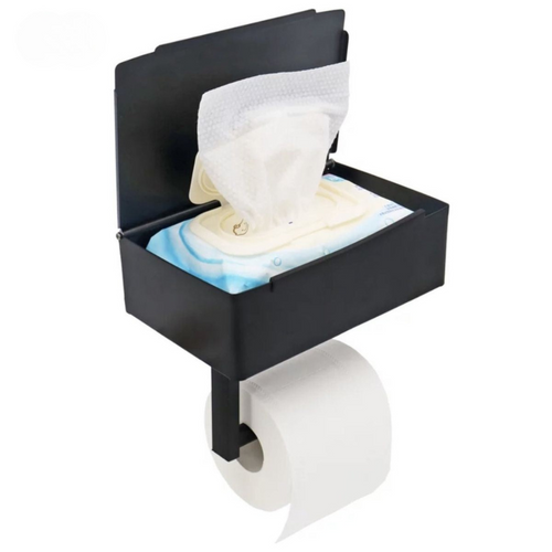 BowLift | Multifunctional Toilet Paper Holder Aristo – Luxury Stainless Steel Design with Storage Compartment