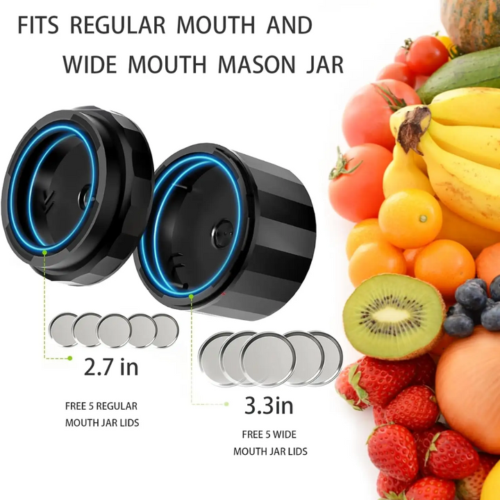 BowLift | Electric Mason Jar Vacuum Sealer Set - Preserve Freshness Quickly!