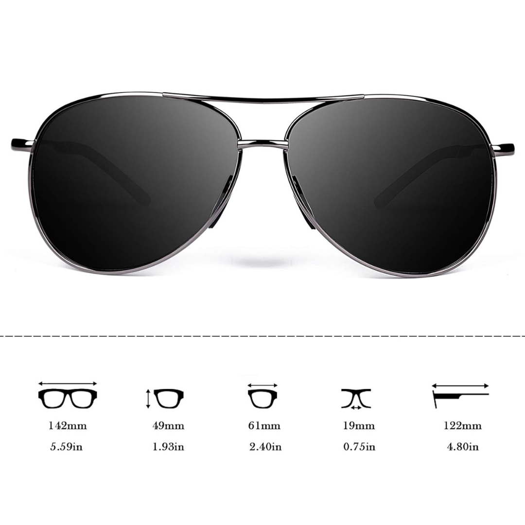 Premium Polarized Aviator Sunglasses - Joey | Bowlift