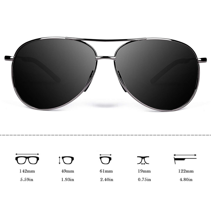 Premium Polarized Aviator Sunglasses - Joey | Bowlift