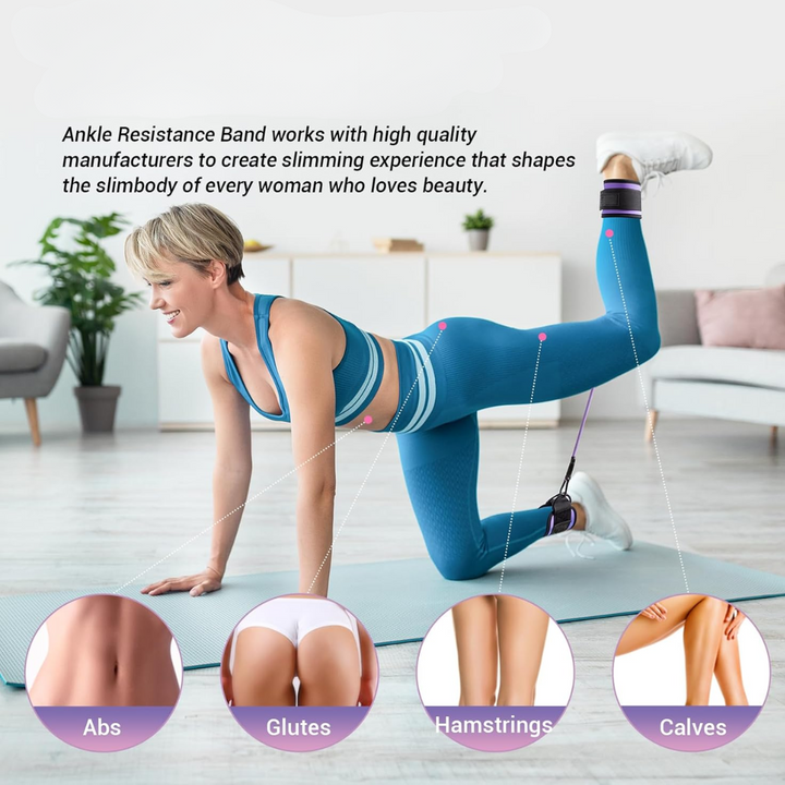 FlexTone - Weerstandsbanden voor Heup- en Gluteoefeningen Bowlift