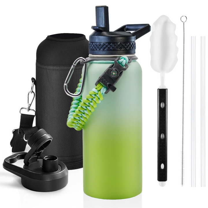 HydraPure – Duurzame Waterfles met Paracord Handvat Bowlift