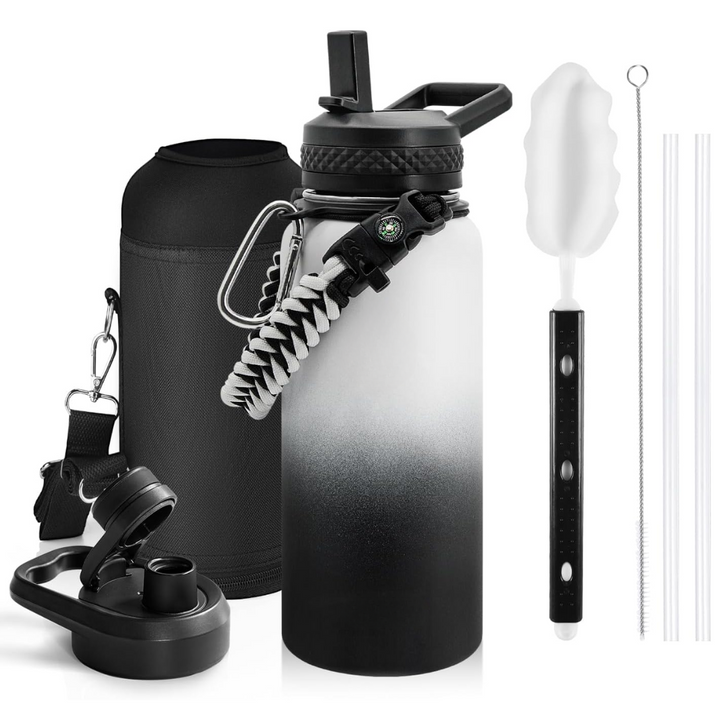HydraPure – Duurzame Waterfles met Paracord Handvat Bowlift