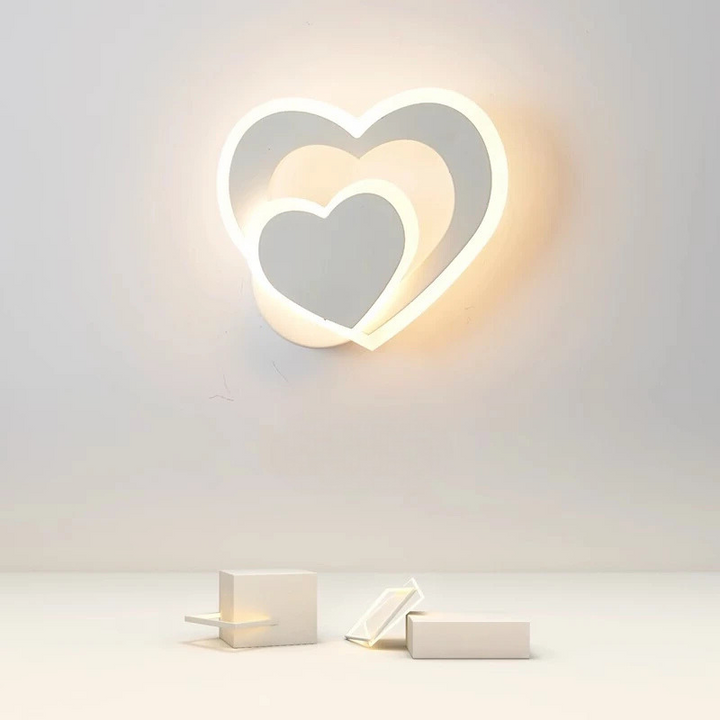 HeartGlow Wall Lamp - Modern LED Lighting Bowlift