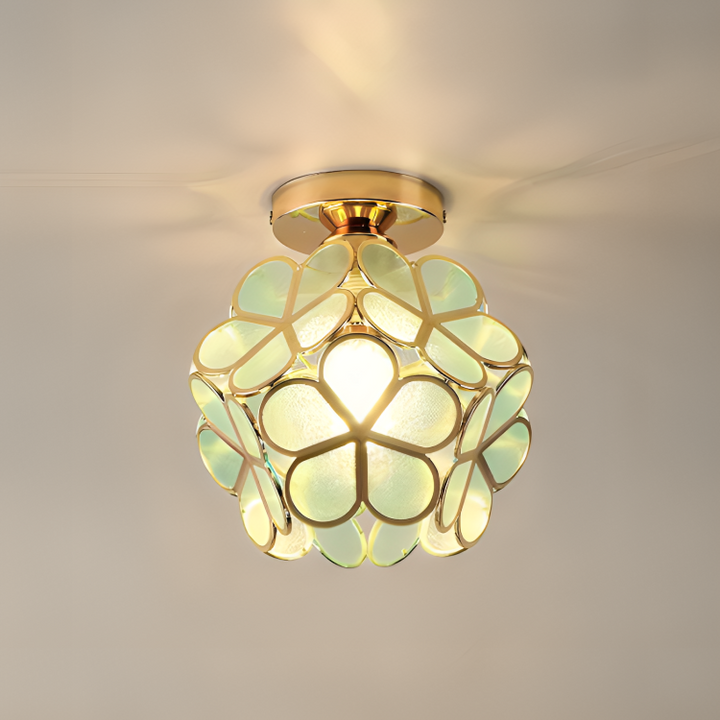 Retro Style PVC Ceiling Lamp – Flower Pattern for a Unique Look | Bowlift