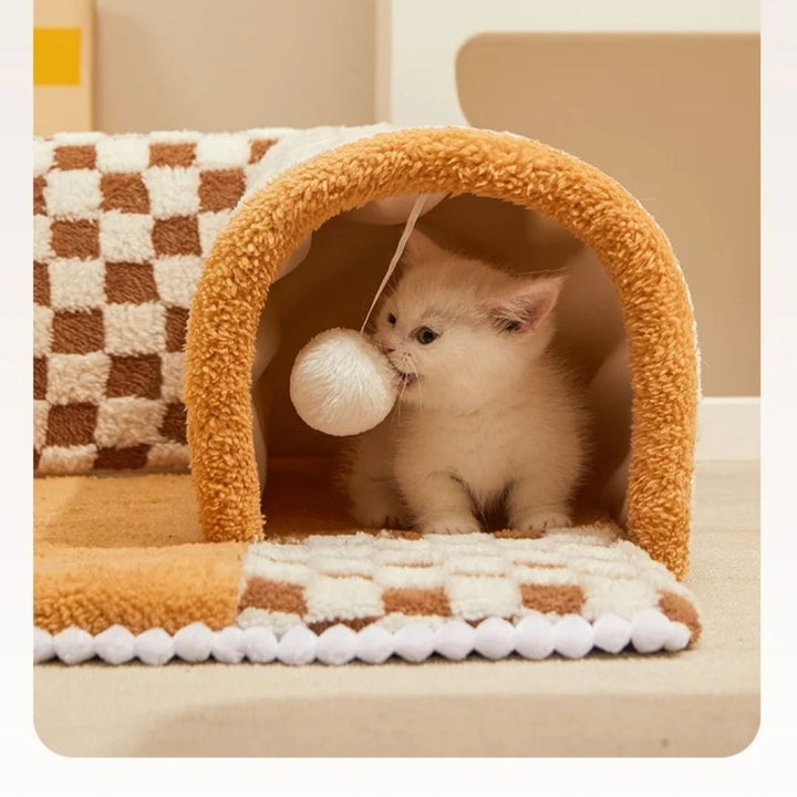 CozyCat Tunnel – Stylish Play Area for Cats Bowlift