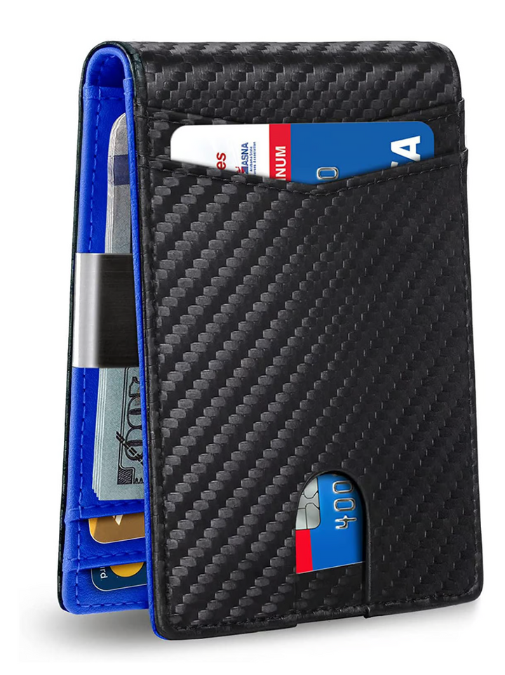 BowLift | SafeSlim RFID Leather Men's Wallet – Compact, Thin & Safe