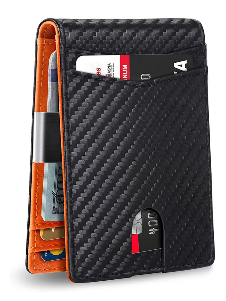 BowLift | SafeSlim RFID Leather Men's Wallet – Compact, Thin & Safe