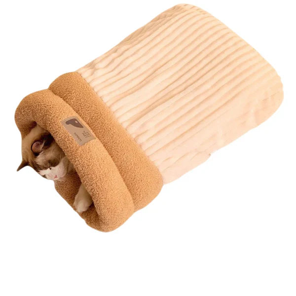 3-Layer Pet Sleeping Bag for Cats & Small Dogs Bowlift