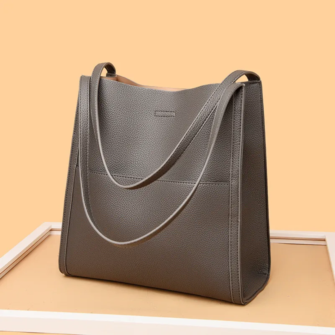 Large Leather Handbag with Generous Capacity - DailyLux | Bowlift