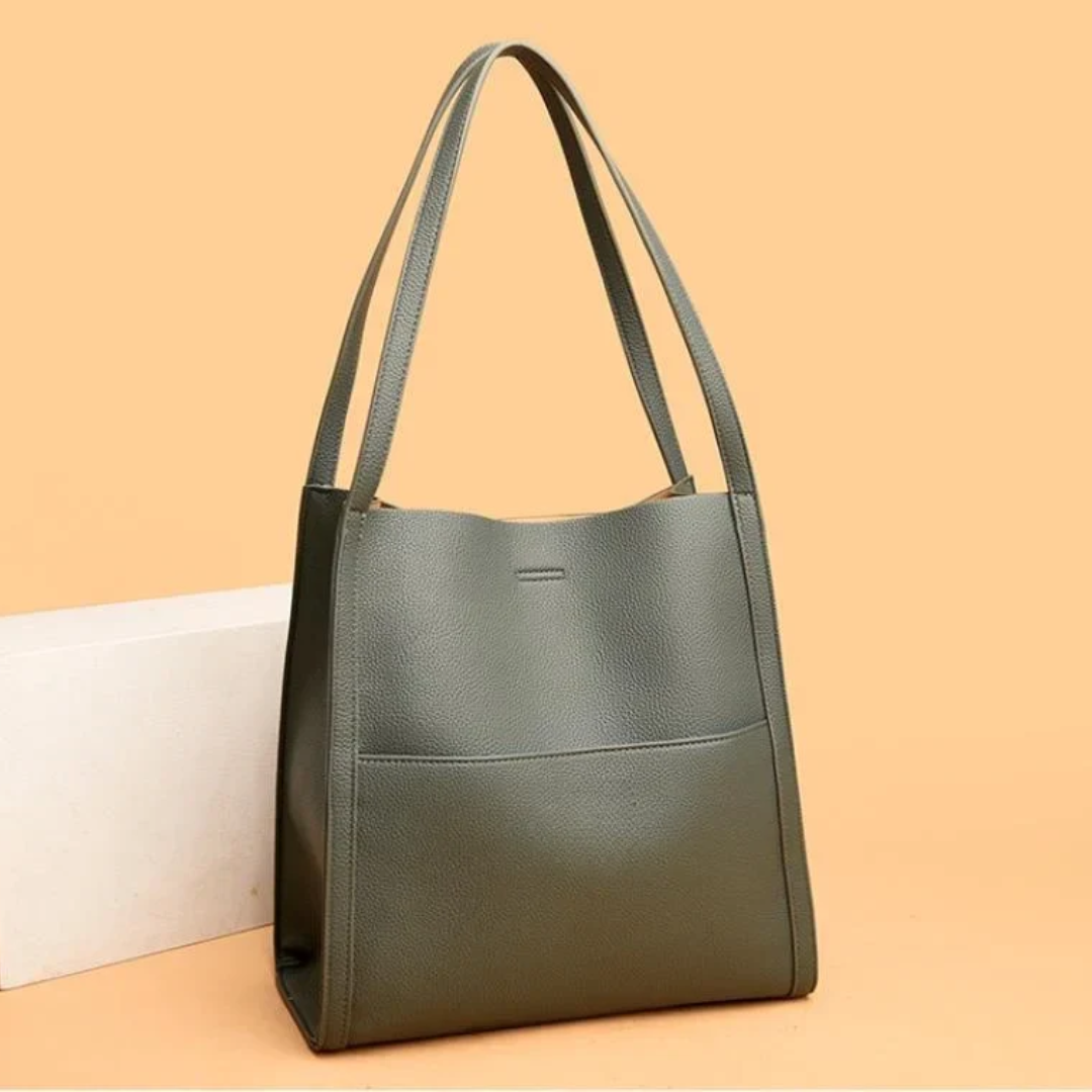 Large Leather Handbag with Generous Capacity - DailyLux | Bowlift
