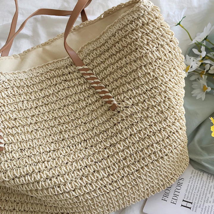 Spacious Handbag with Sturdy Shoulder Strap - TerraWoven | Bowlift