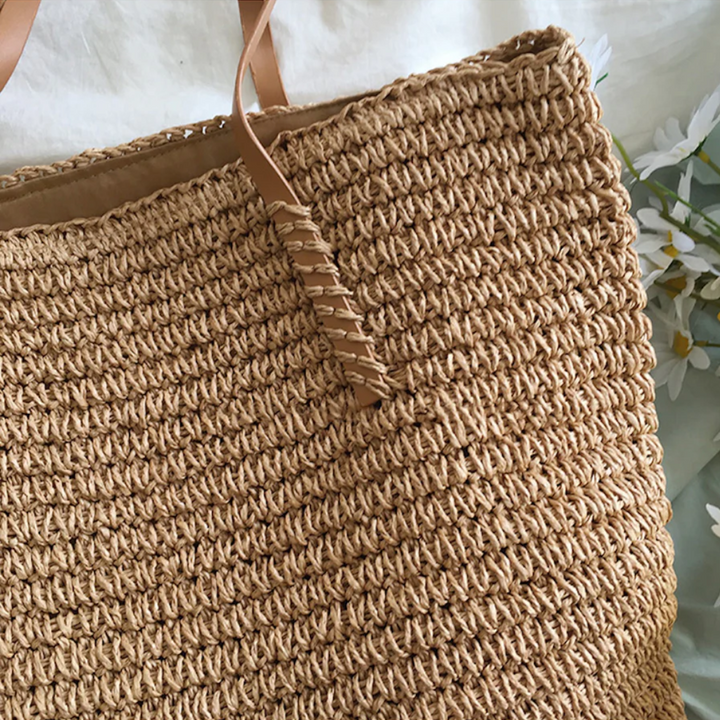 Spacious Handbag with Sturdy Shoulder Strap - TerraWoven | Bowlift