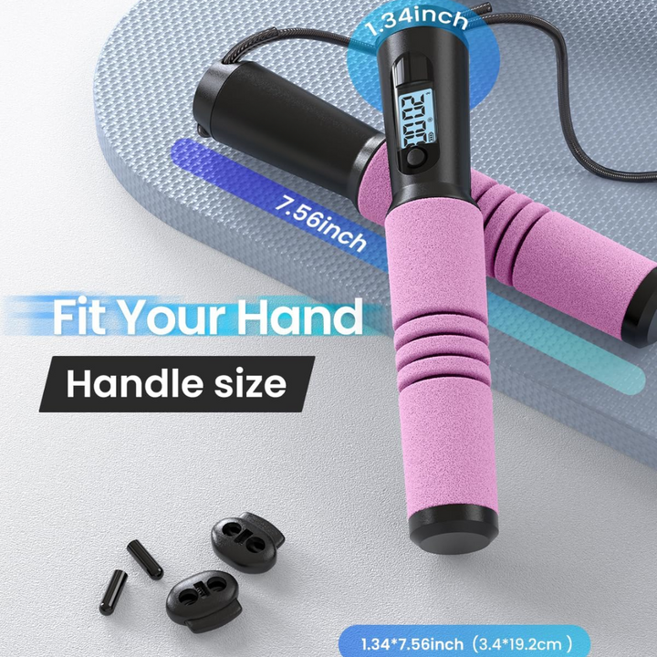 JumpFit - Slimme Springtouw met App en Knopenloos Ontwerp Bowlift